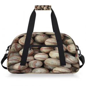 Mexpekil Mexpekil &ndash; Sac de sport de voyage pour filles et gar&ccedil;ons &ndash; Sac &agrave; main &eacute;tanche pour le sport, la danse, l'&eacute;cole, Baseball vintage (LIFEYI, neuf)