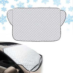 Couverture Pare Brise Voiture,Voiture Protege Pare Brise Givre,Bache Pare Brise Protection,Protege Pare Brise Hiver,Couverture Repliable Universelle pour Bache Anti Givre,Neige,Glace (Paderd, neuf)