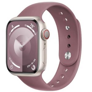 DMVEIMAL pour Bracelet Apple Watch SE 44mm 40mm/Ultra/2 49mm/Serie 7-8-9 45mm 41mm/Serie 6-5-4 40mm 44mm/Serie 3 38mm 42mm Homme/Femme,Sport Bracelet Silicone Doux pour iWatch Serie 2 1 SE-2 (Yunjiantech, neuf)
