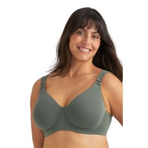 Miss Mary of Sweden Soutien-Gorge T-Shirt &agrave; Armatures en Coton Biologique Confortable et Lisse 90F Vert (Miss Mary of Sweden, neuf)