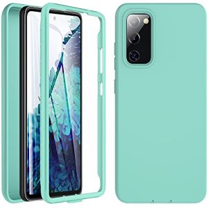 Kuaguozhe Coque de Protection pour Samsung S20 FE, Galaxy S20 FE - Protection compl&egrave;te &agrave; 360&deg; - Anti-Chocs - en Silicone Liquide TPU Robuste - avec Film de Protection d'&eacute;cran int&eacute;gr&eacute; - Vert Clair (Taohua-UK, neuf)