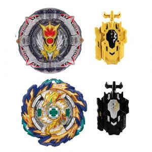 Wotean Gyroscope Turbos Kit toupie de Combat 4D Arena Metal Fusion avec Lanceur de Bataille, Coffret Cadeau (167+192) (zeshilan163, neuf)