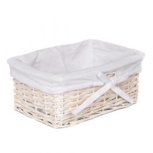 Arthur Cameron Petit panier en osier naturel (blanc lav&eacute;) (Arthur Cameron, neuf)