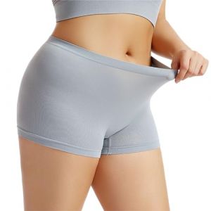 Chanpning Anti Frottement Cuisse Femme sous Robe Culottes sans Couture Boxer Short Sécurité Taille Haute Pantalons De Cyclisme Sport Douce Culotte sous Jupe Shorty Gainant sous-Vêtements (Blingko, neuf)