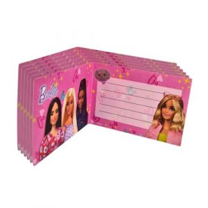 BeenSmile, Barbie, Carte Invitation Anniversaire pour Gar&ccedil;ons et Filles, Carte Invitation Anniversaire Enfant, Invite tes Amis &agrave; ta F&ecirc;te la plus Amusante, 6U (FMC-Store, neuf)