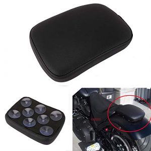 Moto Coussin De Passager Avec 8 Ventouses Selle Passager Arrière Selle Solo Pour Custom Chopper Cruiser XL883 XL1200 X48 X72-Noir (Jinyao, neuf)