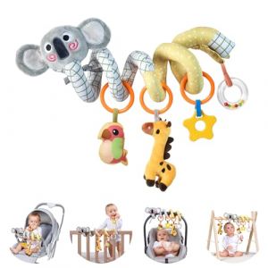 TUMAMA Kids Jouet Bebe, Spirale d'Activit&eacute; B&eacute;b&eacute; 0 3 Mois, Poussette Jouet Peluche Bebe, &Agrave; Suspendre pour Si&egrave;ge Auto, Lit, Cadeau Naissance Gar&ccedil;on et Fille 6-12 Mois - Koala (AoShuo, neuf)