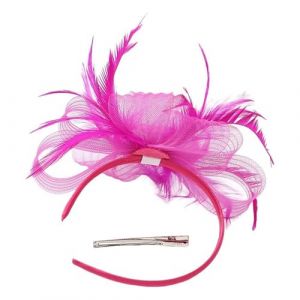 Bibi pour femme | Chapeau bibi | Chapeau en maille Accessoires de cheveux pour les mariages, les &eacute;v&eacute;nements sociaux, les festivals de th&eacute; apr&egrave;s-midi, utilisation quotidienne &agrave; la maison (jingminc, neuf)