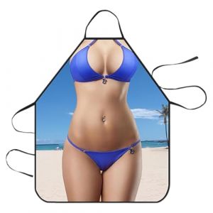 Tablier de Cuisine Sexy Tablier Imperm&eacute;able 3D Dr&ocirc;le avec Motif Sexy Emp&ecirc;chent la Poussi&egrave;re et l'Huile, Femmes Chef Cuisine Tablier Sexy Barbecue Cuisine Valentin Cadeau d'anniversaire (LMINGMING, neuf)