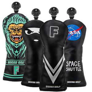 Couvre-Clubs de Golf pour Driver Bois Hybride | Compatible Toutes Marques | Fermeture élastique (Goose Golf, neuf)