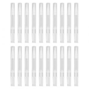 Lot de 20 stylos à vis transparents - 3 ml - Stylo à huile pour ongles avec pointe pinceau - Stylo d'huile cuticule vide - Applicateurs pour gloss à lèvres rechargeable, vernis à ongles, croissance (Rebecca Mccloy AYTON, neuf)