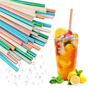 Vicloon Lot de 150 Pailles de Rechange en Pailleté, 5 Types Paille Papier Réutilisables Paille à Cocktail en Papier pour Mason Jar Verre Anniversaire Mariage Noël Douche de Bébé Célébration Fête (PLUM-MARKETING, neuf)
