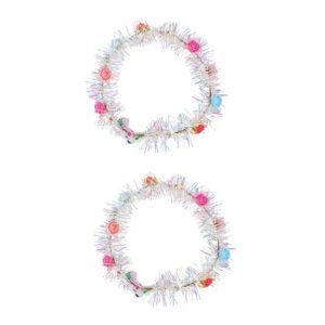 LIFKOME 2 pièces Accessoire Cheveux Lumineux Cerceau Floral Flexible pour Fête et Festival Diadème LED Éclatant Adapté Adultes Couleur Aléatoire Couleur Aléatoire (hdybs, neuf)