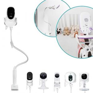 Flexi Twist | Support Universel pour Moniteur pour bébé | Fixez avec des Sangles et Une Pince aux Meubles | Aucun Forage requis | Support de caméra Flexible (Flexi Holder, neuf)