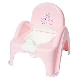Pot de toilette musical pour bébé enfant fauteuil chaise thème Lapin couleur Rose (4DAVE, neuf)