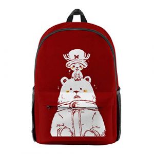 WANHONGYUE One Piece Anime Backpack Sac à Dos Sacs portés Dos Sac d'école pour Garçon et Fille / 18 (WANHONGYUE, neuf)