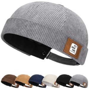 Bonnet Souple Doux et l&eacute;ger pour la Course &agrave; Pied Respirant et &eacute;lastique Chapeau Docker Bonnet Homme Docker Hat Femme Casquette Homme Chapeau Marin Casquette (YUNIAN-Direct, neuf)