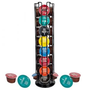 Lectorias Supports pour 32 Capsules de Caf&eacute; , Porte Rangement pour Dolce Gusto Capsules de Caf&eacute;, Distributeur de Capsules, 360 Degr&eacute;s Rotable Range Coffee Capsule Stands, Support de Rangement Dosette (CUC EMMA S.R.L., neuf)