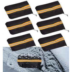 6 Pi&egrave;ces Voiture C&ocirc;t&eacute; Miroir Neige, Housse par Temps Froid, Protection Lat&eacute;ral R&eacute;troviseur, Couverture de Vue Arri&egrave;re Ext&eacute;rieure (Sam7Ting, neuf)