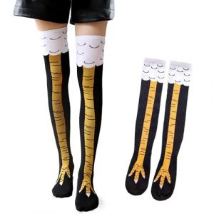 Lithyc Chaussettes de Cuisse de Poulet - Poulet Pieds Chaussettes Longues - de Cuisse de Poulet Cadeaux pour Femmes Hommes Et Enfants (CEFER COMPRA, SOCIEDAD LIMITADA, neuf)