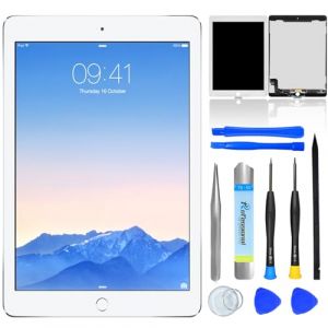 NB+ &Eacute;cran Tactile LCD de Remplacement for iPad Air 2 A1566 A1567 9,7 Pouces 2014 LCD unit&eacute; d'affichage num&eacute;riseur Panneau Avant en Verre Blanc avec Outils (Ability Systems, neuf)