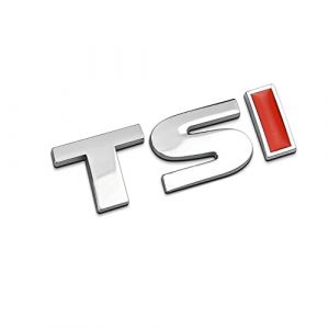 Leenax Enterprises 3D Autocollants De Voiture Alliage Métal Lettre Emblème Badge Stickers Décor De Voiture Corps Arrière Hayon, pour Volkswagen Sagitar Golf Magotan Tiguan,A (xinzhoushixinfuqujinyirizabaihuodian, neuf)