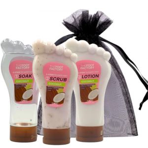 Ensemble de soak, gommage et lotion pour les pieds &ndash; Coffret cadeau de soins des pieds pour pieds secs et fatigu&eacute;s | Kit de spa exfoliant pour les pieds pour le trempage, le gommage et le traitement (VIKINGTREAT, neuf)