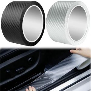 IATAHI Covering Carbone Voiture,Film Autocollant Adhésif,Carbone Vinyle, Film Adhésif,Protection Seuil de Porte Voiture,Films de Protection Protecteur Auto-Adhésif pour Peinture pour Auto et Moto (HATASTORE, neuf)