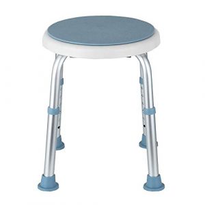 Monucep Tabouret de Douche, pivotant à 360°, Charge maximale : 150 kg, Chaise de Douche réglable en Hauteur, Tabouret de Salle de Bain, Tabouret de Douche, siège de Douche (TrustFriend, neuf)