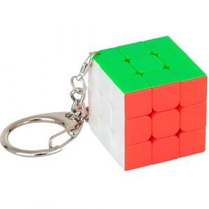 1 mini porte-cl&eacute;s Rubik's Cube, Porte-cl&eacute;s, Puzzle Magique Jouets pour Enfants Adultes, Puzzle professionnel &agrave; combinaison de couleurs,jouets anti-stress (Yomkioer, neuf)