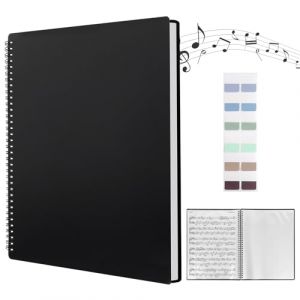 Dossier à Présentation A4 Noir 120 Pages Chemises pour Partitions, Classeur de Musique avec Autocollant d'Indexation, Music Sheet Classeur pour Chorale pour Partitions de Musique Dossiers et Fichiers (CERTEZAFINADA UNIPESSOAL LDA, neuf)