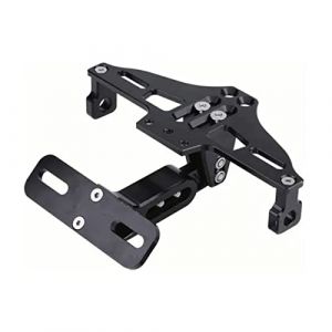 Support de Plaque D'immatriculation de Moto, Support de Plaque D'immatriculation de Moto Support de Plaque D'immatriculation Universel Réglable pour Clignotant (Moonyeu, neuf)