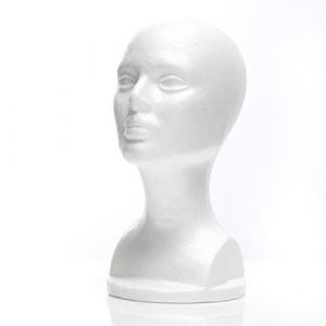 TTBD PréSentoir de Perruque de Chapeau de ModèLe de TêTe de Mousse de Mannequin de Mousse de PolystyrèNe (LaiLLar, neuf)