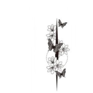 Tatouage temporaire autocollants imperméables fleur rouge tatouages ​​d'art corporel for les femmes(003) (CAOHCTTDDHJ, neuf)