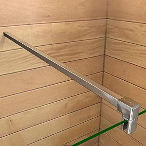 AICA barre de stabilisation carr&eacute;e 140cm, barre de fixation horizontale avec la finition chrom&eacute;e (AICA  Sanitaire, neuf)