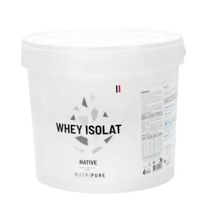 Nutripure | Whey Isolate Native en Poudre | Compl&eacute;ment Alimentaire &agrave; base de Prot&eacute;ines de Lait | D&eacute;veloppement Musculaire & Musculation | 94% Prot&eacute;ines, 25% BCAA, 52% EAA | Neutre | 2kg | France (NUTRIPURE, neuf)