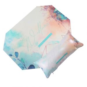 FIXOSHEE Coussin Mains Et Tapis De Manucure 1 Set Octogonal Doux Confortable Pour Nail Art Usage Professionnel Et Domestique (Jiingsq, neuf)