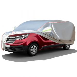 TAKUNE Housse De Voiture Pour Renault Trafic Cabine Approfondie/Fourgon L1H1/L1H2/L2H1/L2H2 Housses De Protection Solaire Imperm&eacute;ables Et &Eacute;paisses Pour Voitures D'ext&eacute;rieur(Silver,Trafic Fourgon L2H1) (YHNYD, neuf)