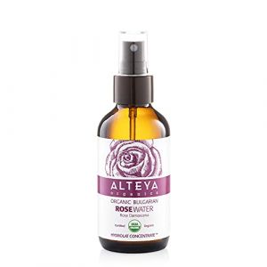 Alteya Organic Eau de rose bulgare 120 ml Spray Bioglass - Certifiée 100% organique USDA, Pure, naturelle, Vendue directement par le producteur et le distillateur Alteya Organics (Alteya Organics - Europe, neuf)