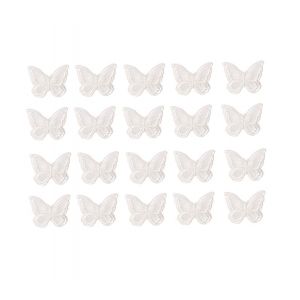 20 Pcs Barrette papillon Barrette de cheveux Accessoires de cheveux de mariage Pour le mariage, le costume, le bal de fin d'année et l'Halloween (Blanc) (XDMTradingLTD, neuf)