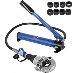 VEVOR Pince &agrave; Sertir Hydraulique Forme TH/U 16-20/25-32 Kit De Pince De Sertissage Multicouche Force de Pression 6 T Sertisseuse T&ecirc;te Pivotante &agrave; 360&deg;, avec Bouteille pour Tuyaux en Aluminium, PEX, PB (VEVOR Direct Store FR, neuf)
