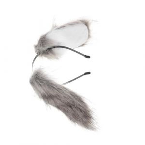MUCKLILY Serre-tête Oreilles De Chien Adulte Accessoire Déguisement Pour Chiot Bandeau Peluche Pour Cheveux Longs Pour Halloween Et Cosplay (Senike, neuf)