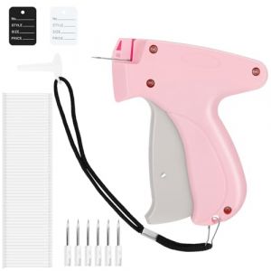 Freyeeti &Eacute;tiqueteuse Pistolet V&ecirc;tement, Pistolet &agrave; &Eacute;tiquettes pour V&ecirc;tements Machine &agrave; &Eacute;tiqueter avec 5 Aiguilles de Remplacement, 1000 Sutures, 200 &Eacute;tiquettes Etiqueteuse Pistolet D'etiquettes (FRESHFINDSHOP, neuf)