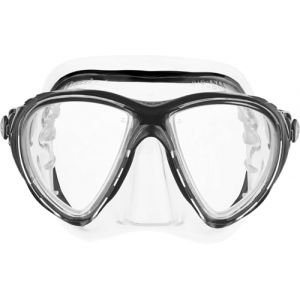 CRESSI Big Eyes Evolution Mask Clear/Black-Masque Unique Big Eyes Evolution pour Randonnée Aquatique/Plongée, Transparent/Noir, Taille Unique Adultes (Tudela Trading, neuf)