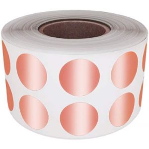 Royal Green Rouleaux D&rsquo;&Eacute;tiquettes Autocollantes Rondes Or Rose 1.3 cm (13mm) 1 Rouleau Paquet De 1080 Stickers (RoyalGreenMarketEU, neuf)