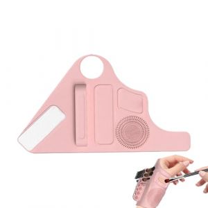 Palette de mélange de maquillage – Palette de mélange | Palette à main avec sangle de poignet | Plateau de maquillage sur votre poignet | Palette de mélange de maquillage réglable | de fond de (haoxaw, neuf)