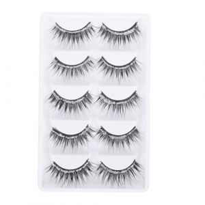 MUSISALY 5paires Cils De Maquillage Naturels Pour Femmes Faux Cils Artificiels Chic D&eacute;corations Pour Yeux (YangF, neuf)