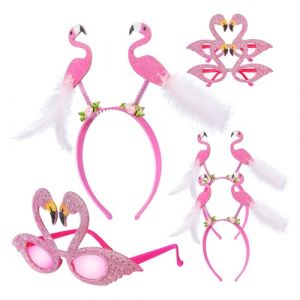 SAFIGLE D&eacute;coration De Flamant Rose Bandeau De Flamant Rose Pour Femme Lunettes De F&ecirc;te Accessoires De F&ecirc;te Pour Adultes D&eacute;guisement Cr&eacute;atif (Grand Di, neuf)