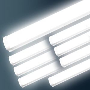Viugreum 8 Paquets Tube Neon Led 145 cm, Étanche IP65 Reglette LED 50W 5000LM Blanc Froid 6500k Réglette Led, Plafonnier Tube Néon Garage pour Bureau Garage Atelier Entrepôt Salle de Bain Cuisine (Viugreum-EU, neuf)