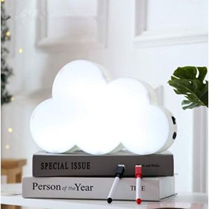 Boîtes lumineuses à LED, La boîte de message lumineuse s'allume dans le nuage Ecrire Conseil Boîte à lumière LED Boîtes à lumière manuscrites Lumière pour le message d'accueil (nuage blanc) (EONYUANGUO, neuf)